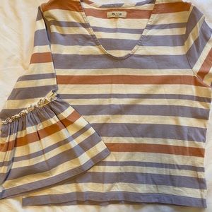 Striped pastel blouse